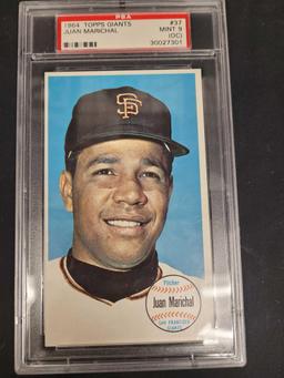 1964 Topps Giants Juan Marichal PSA mint 9 (oc)