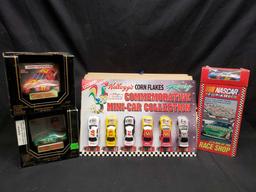 Kelloggs Corn Flakes commemorative mini car collection 2 sets. Nascar for kids