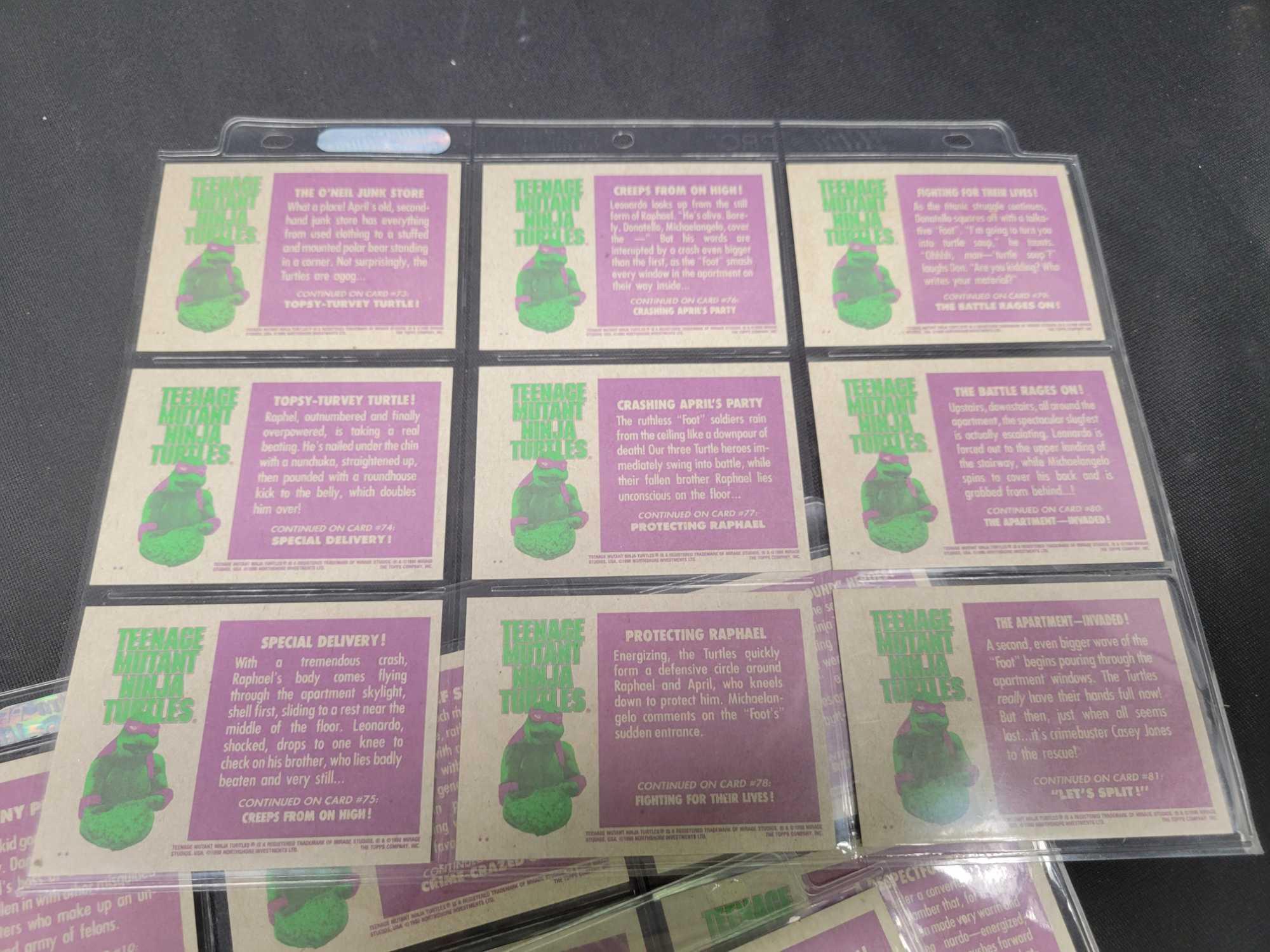 Ninja Turtles trading cards