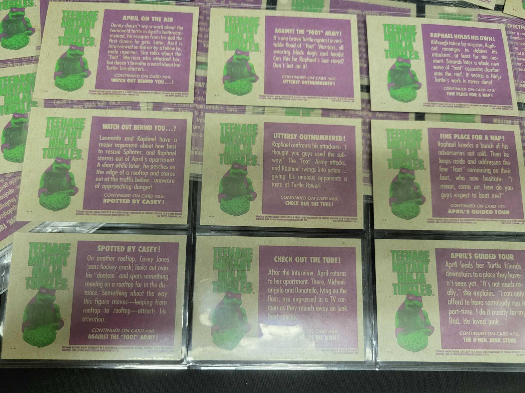 Ninja Turtles trading cards