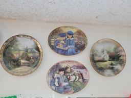 Bradford Exchange Sisters of Sharing and Thomas Kincaid plates