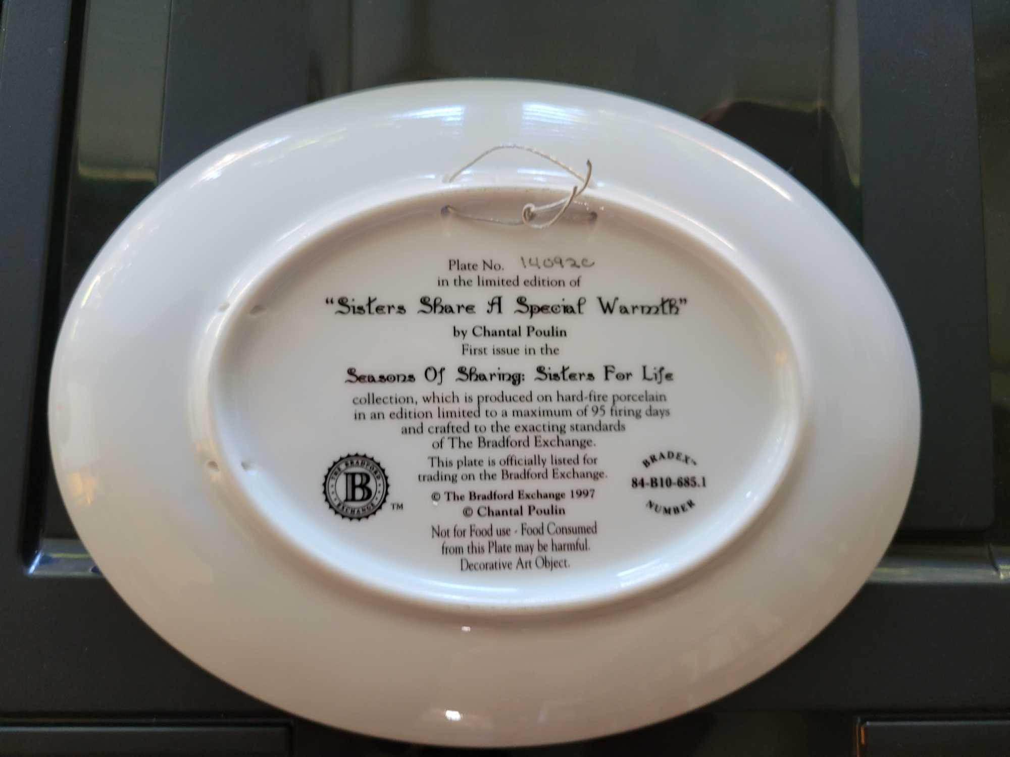 Bradford Exchange Sisters of Sharing and Thomas Kincaid plates