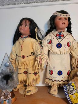 Beautiful Porcelain Indian dolls