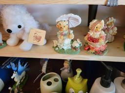 Stuffed animals Cherished Teddies knick knacks and more.