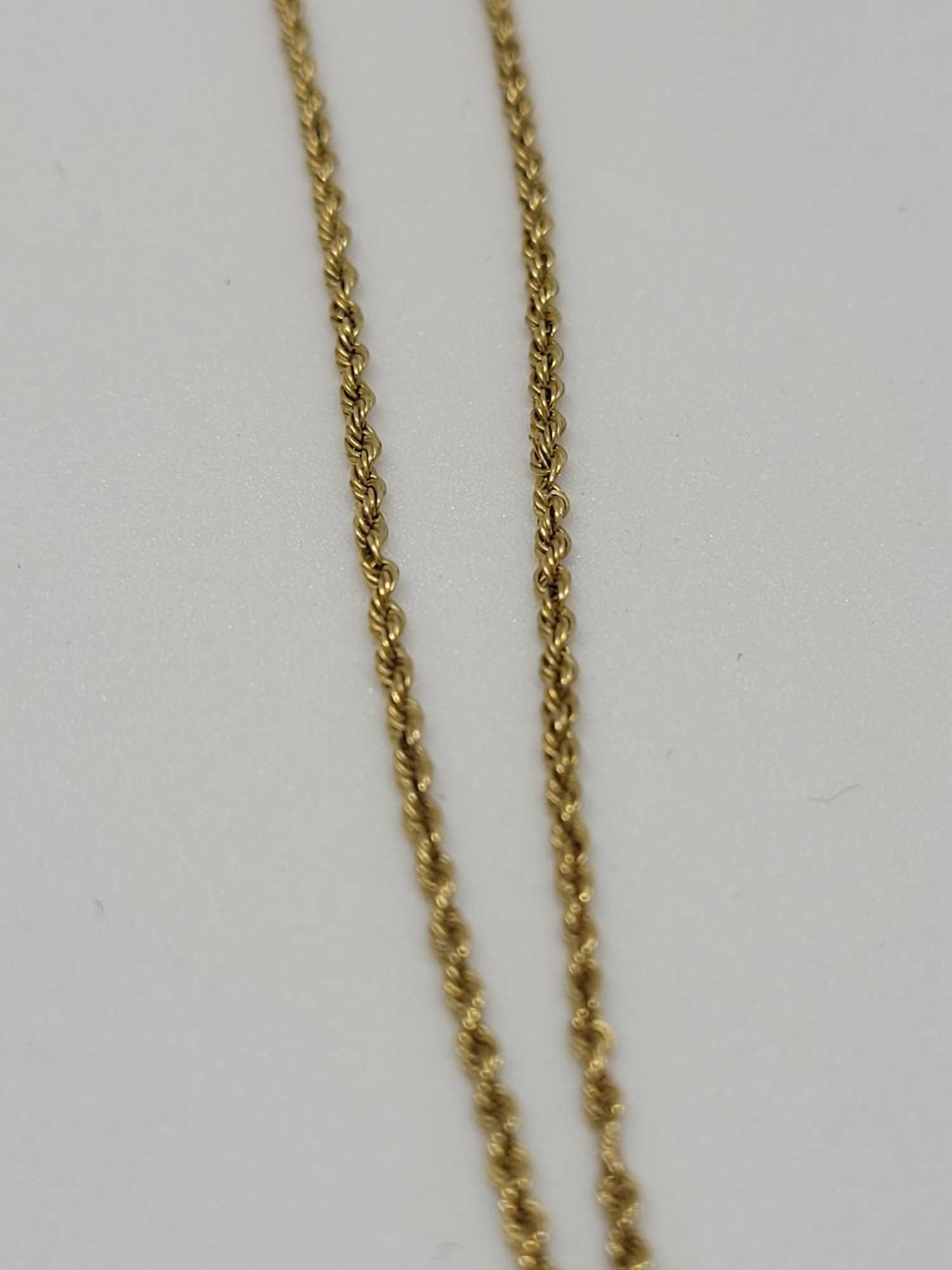 14kt gold necklace with 14kt gold Music Note pendant