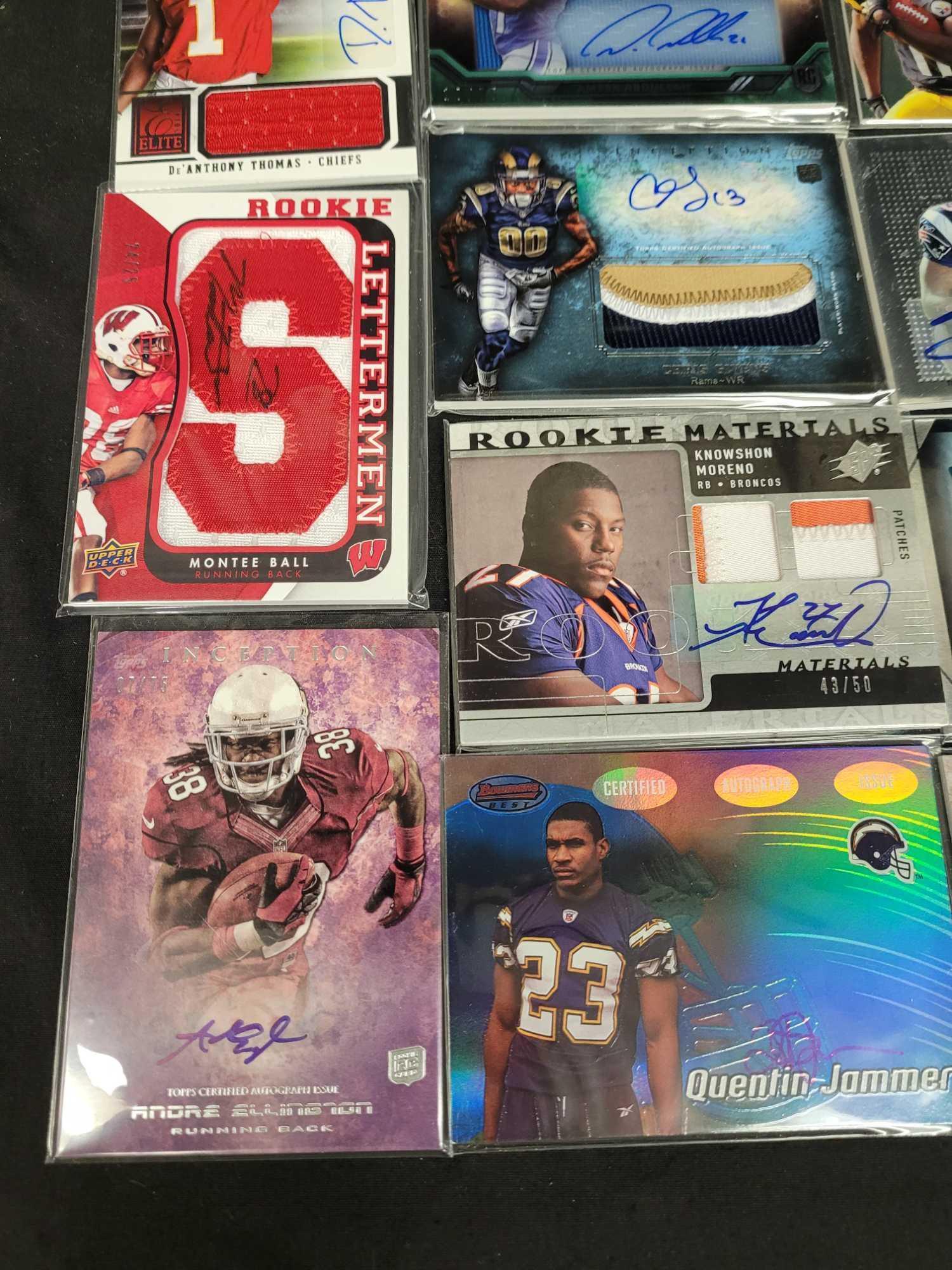 20 Football cards Signed cards, Jersey cards, Rookies