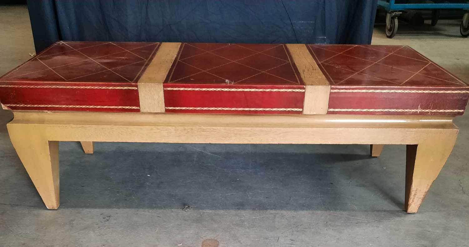 Unique decorative wooden coffee table hand painted