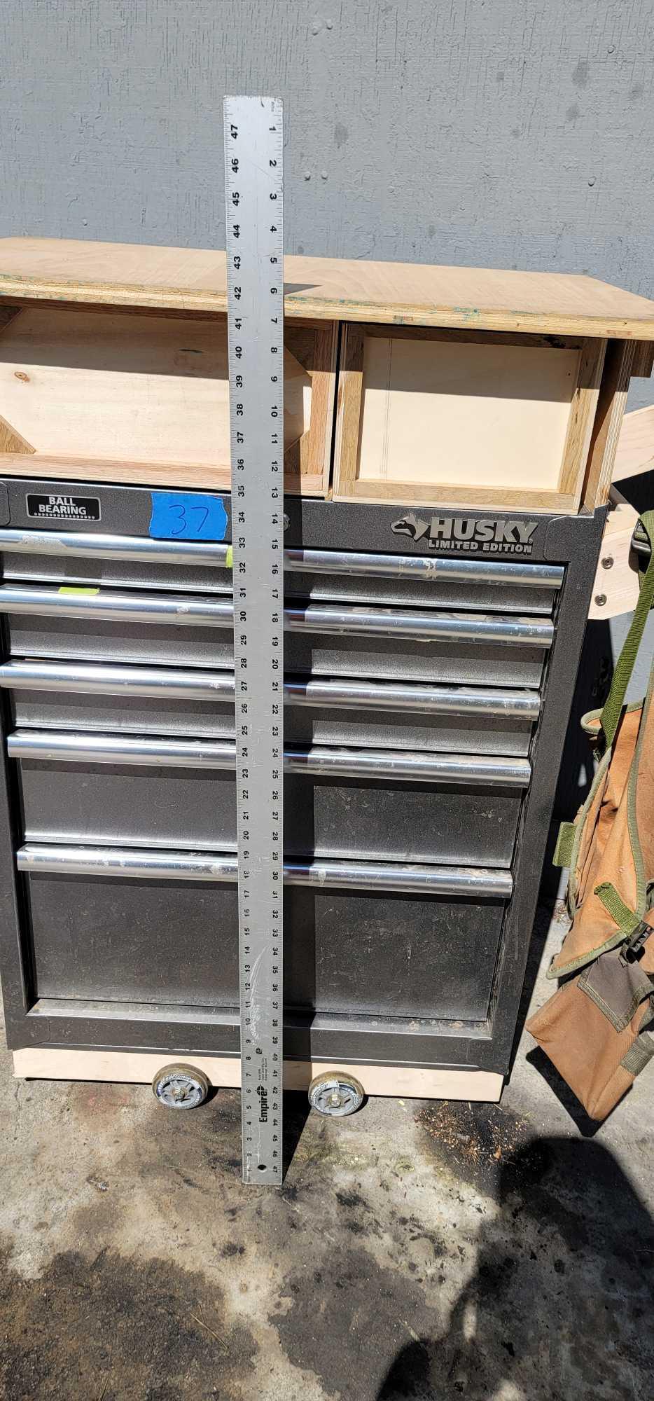 Husky limited edition toolbox with tools.