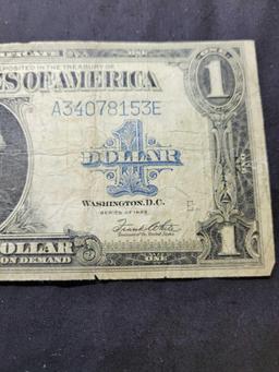 1923 Silver Certificate Large Size Obsolete Horse Blanket Banknote
