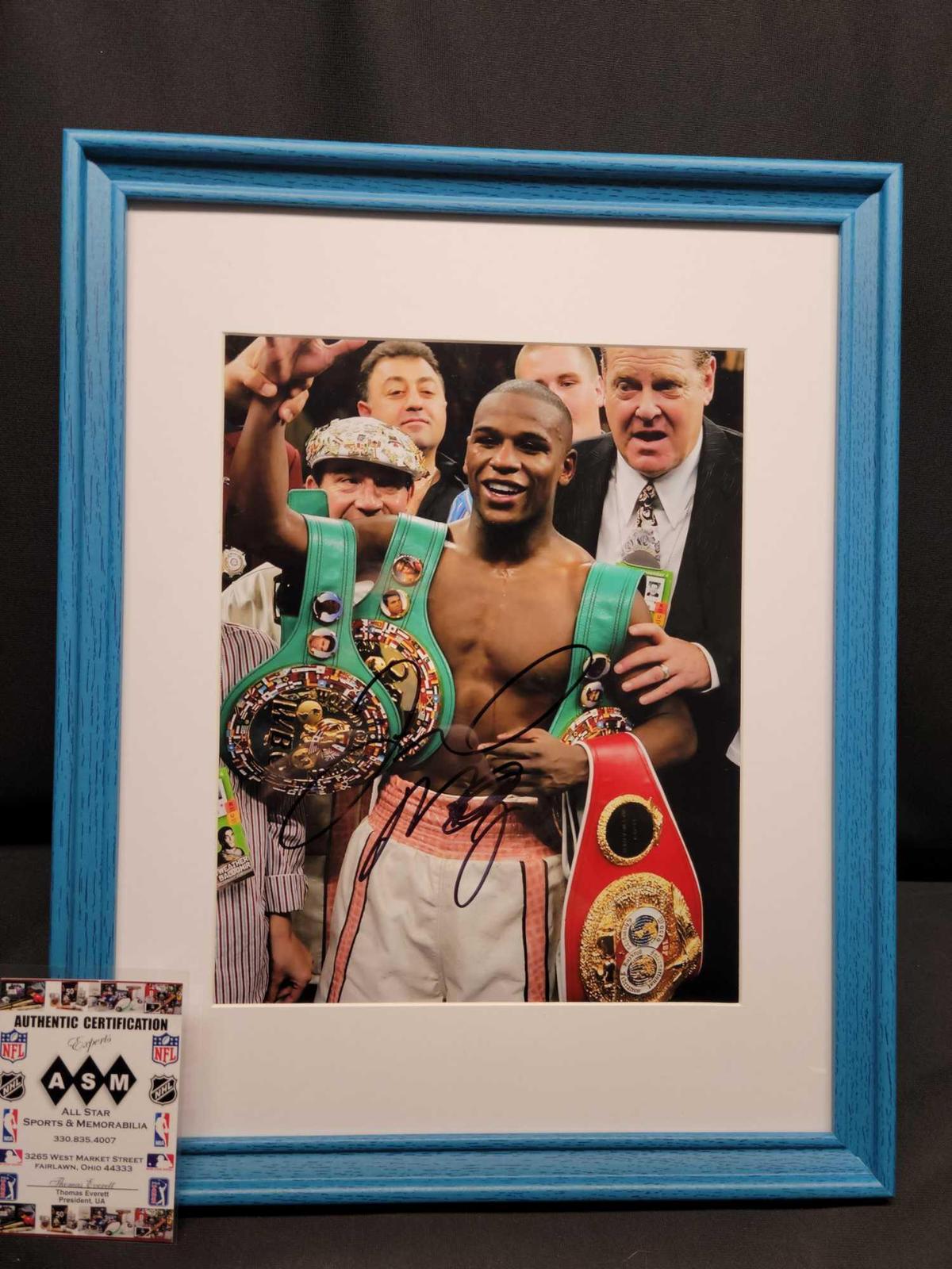 Floyd Mayweather jr Framed 8 x 10 Signed photo