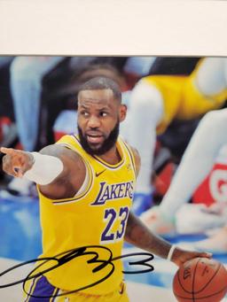 Lakers LeBron James Framed 8 x 10 Signed photo