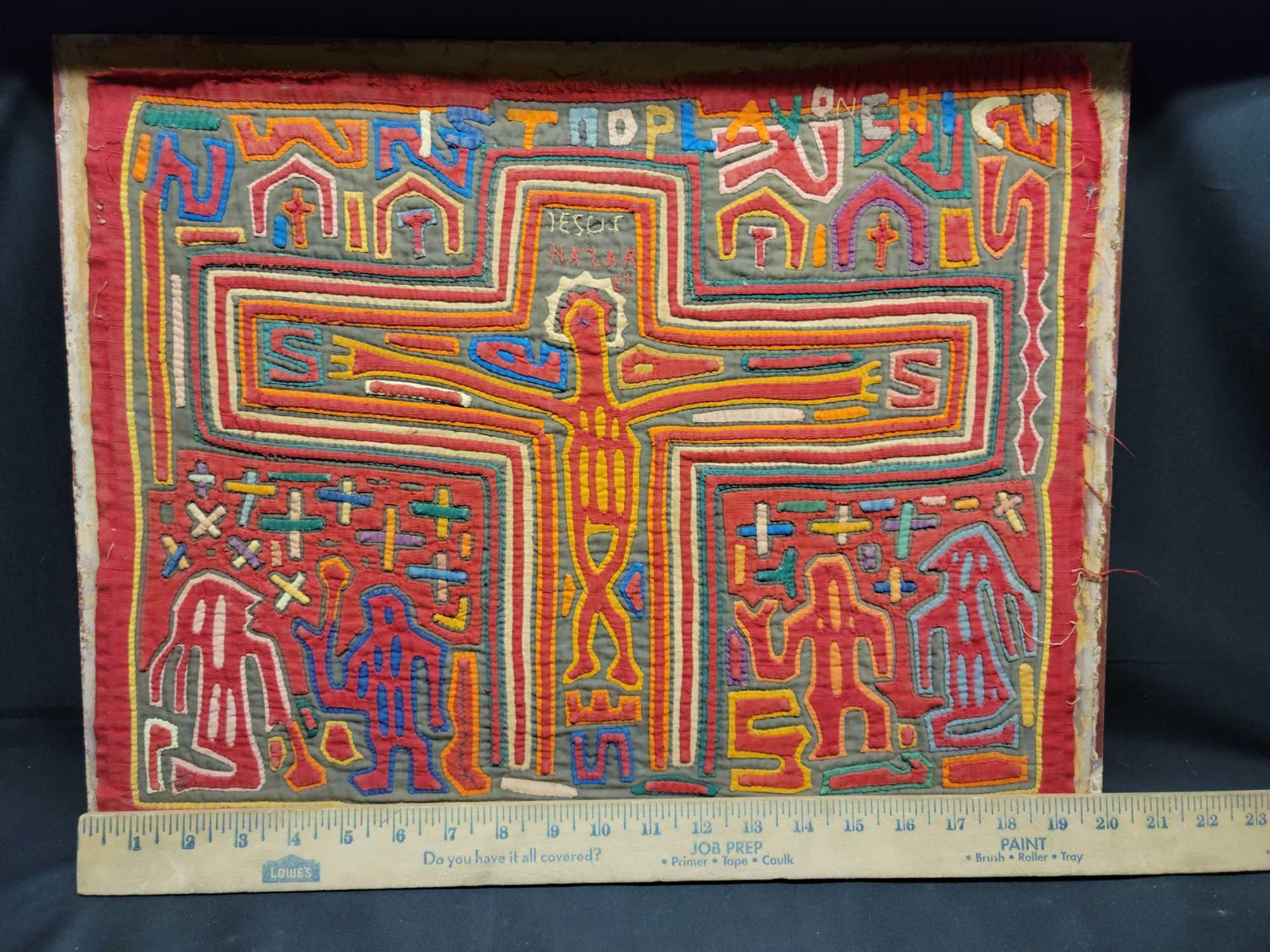 Unique Quilted Artwork of Jesus