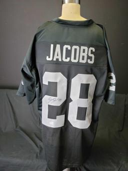 Raiders #28 Josh Jacobs signed Jersey