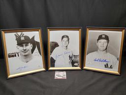 NYs Sonny Dixen Charlie Silvera Bob Del Greco framed 8 x 10 photos Signed