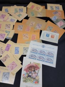 1948 Silver Wedding British George VI stamps from all over the world. Zanzibar Grenada Antigua Fiji