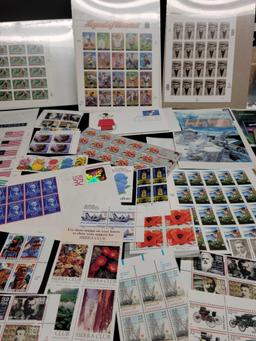 Stamp sheets 90s and 2000s Legends of Baseball Paul Bunyan Sierra Club space