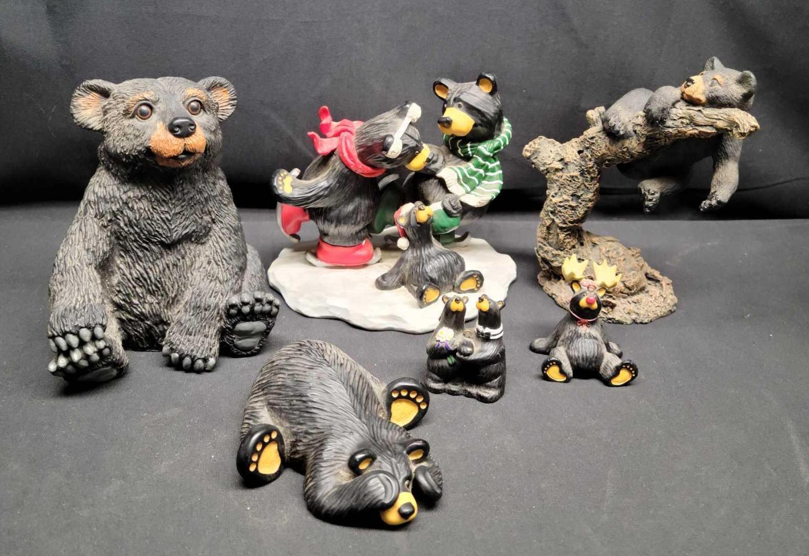 Bear Foots Big Sky Carvers Ruby The Skating Flemings other Resin Bears Montana Artist Jeff Fleming