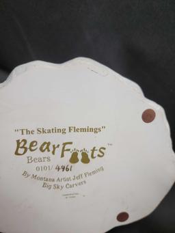 Bear Foots Big Sky Carvers Ruby The Skating Flemings other Resin Bears Montana Artist Jeff Fleming