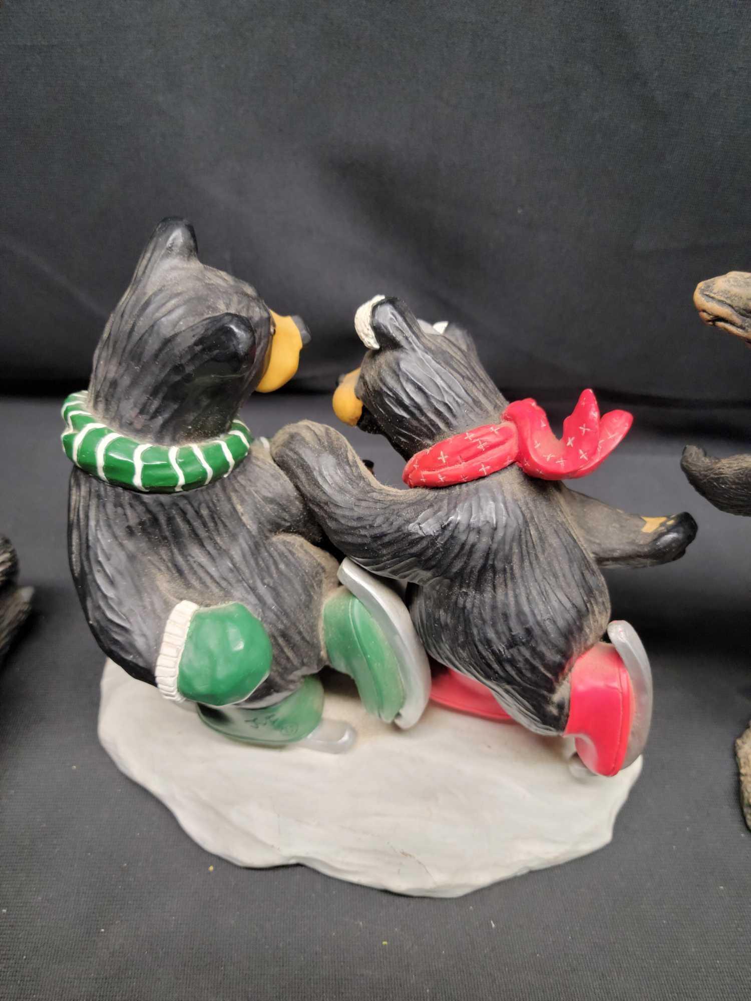 Bear Foots Big Sky Carvers Ruby The Skating Flemings other Resin Bears Montana Artist Jeff Fleming