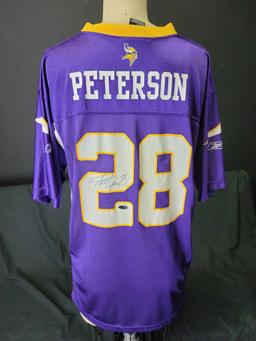Vikings #28 Adrian Peterson Signed Jersey
