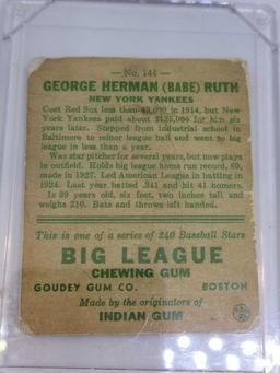 George Herman (Babe) Ruth