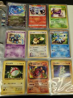 Binder of Japanese pokemon cards holo, reverse holo, Rare