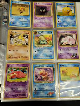 Binder of Japanese pokemon cards holo, reverse holo, Rare