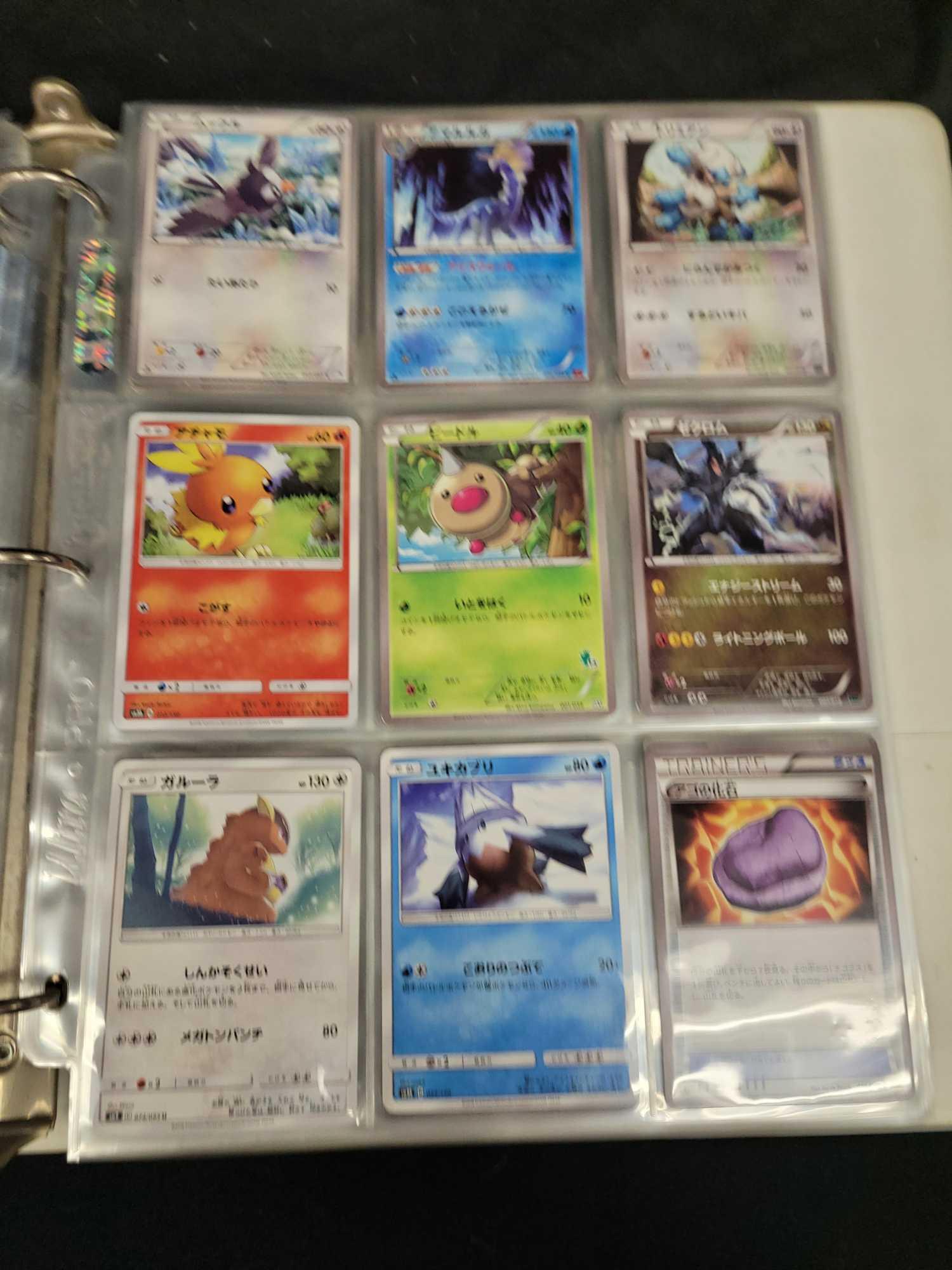 Binder of Japanese pokemon cards holo, reverse holo, Rare