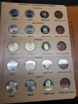 Amazing Statehood & America the Beautiful Quarter Collection with Proofs in Dansco Albums