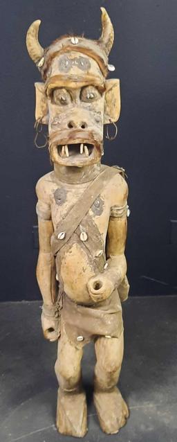 George - Polynesian Wooden Guardian Statue