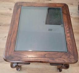 Wood and Glass end table