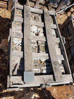 Pallet of 4 in x 4 in Smooth Grey Stone Tiles