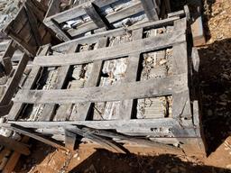 Pallet of 4 in x 4 in Smooth Grey Stone Tiles