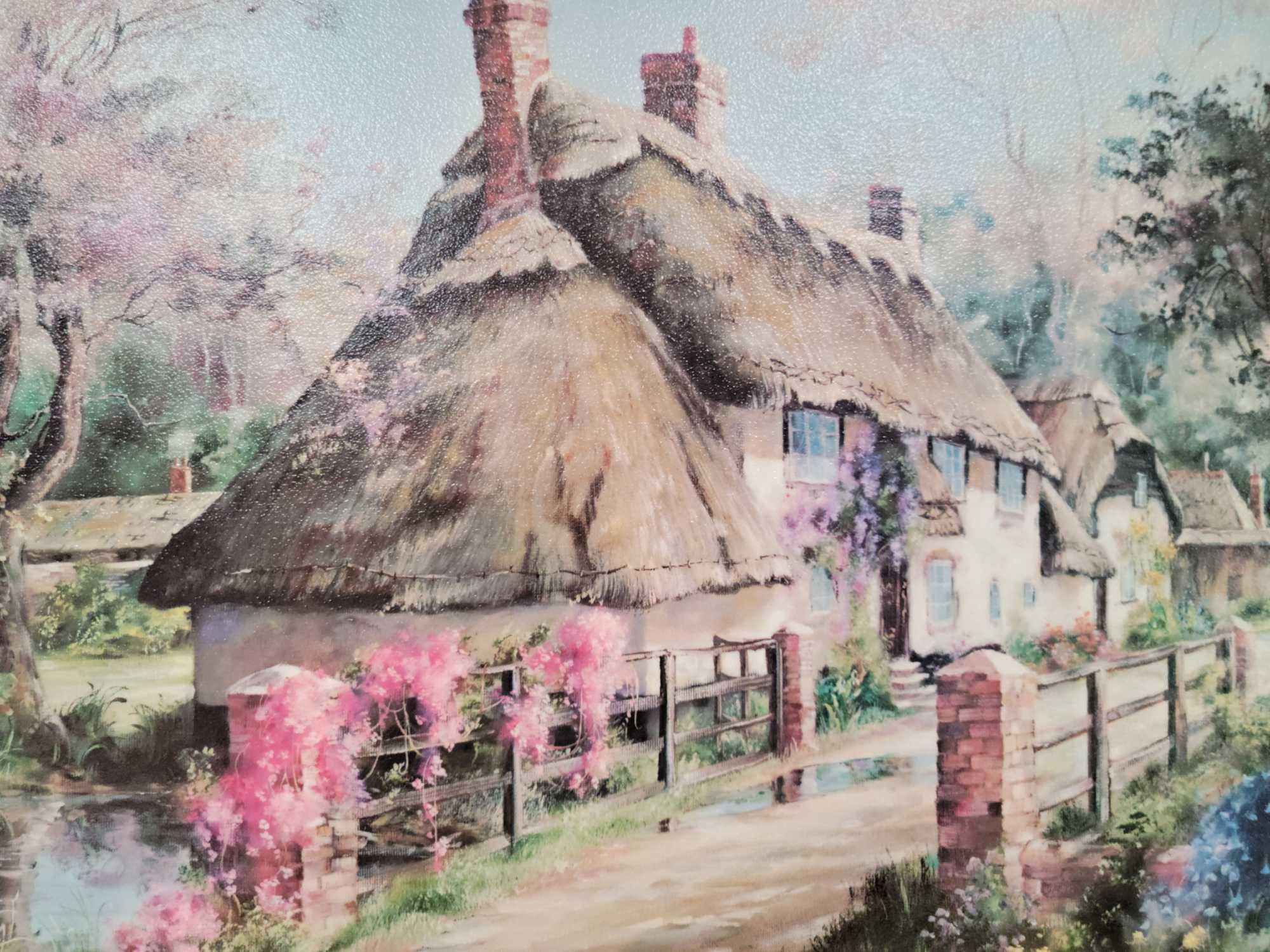 Limited Edition Marty Bell Oil Reproduction Signed Rodway Cottage
