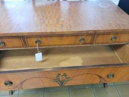 Vintage Handpainted Dresser or Buffet 5 drawer