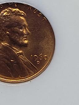 Incredibly Rare 1960-D PCI MS65 Red Double Die Obverse Lincoln Cent D/D and Small Date Over Large Da