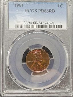 1961 PCGS PR66 Red Brown Proof Lincoln Cent 34324691