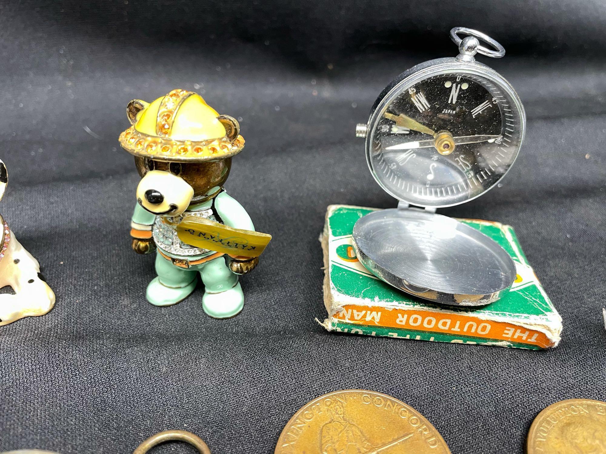 Miniature Knickknacks and Jewelry lot.