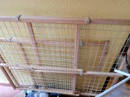 Dog or child gates and dog bed