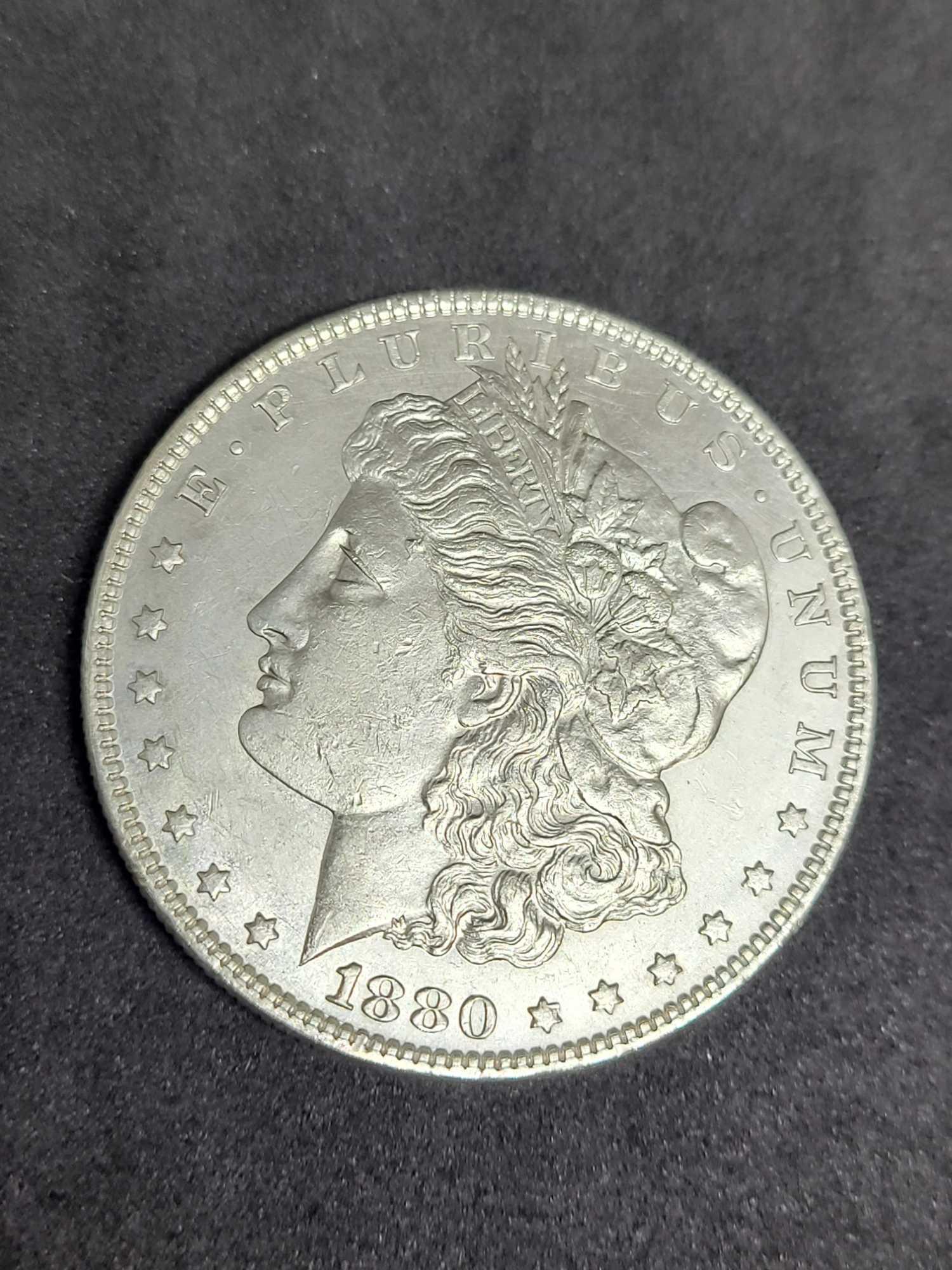 1880-O Morgan Dollar Gem Brilliant Uncirculated Blast White