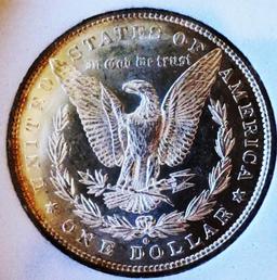 Morgan silver dollar 1880 o gem bu pl ms++ rare date glassy high grade pq Stunner