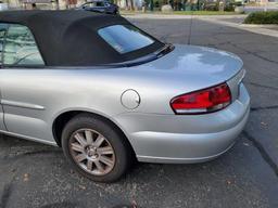 2004 Chrysler Sebring Limited Convertible VIN 1c3EL65R34N108584 smogged signed title