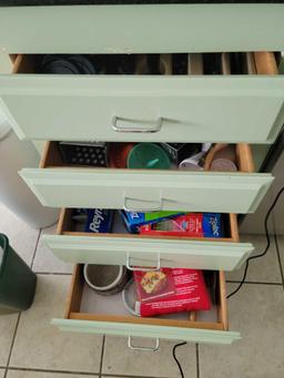 Contents of all Lower Kitchen cabinets