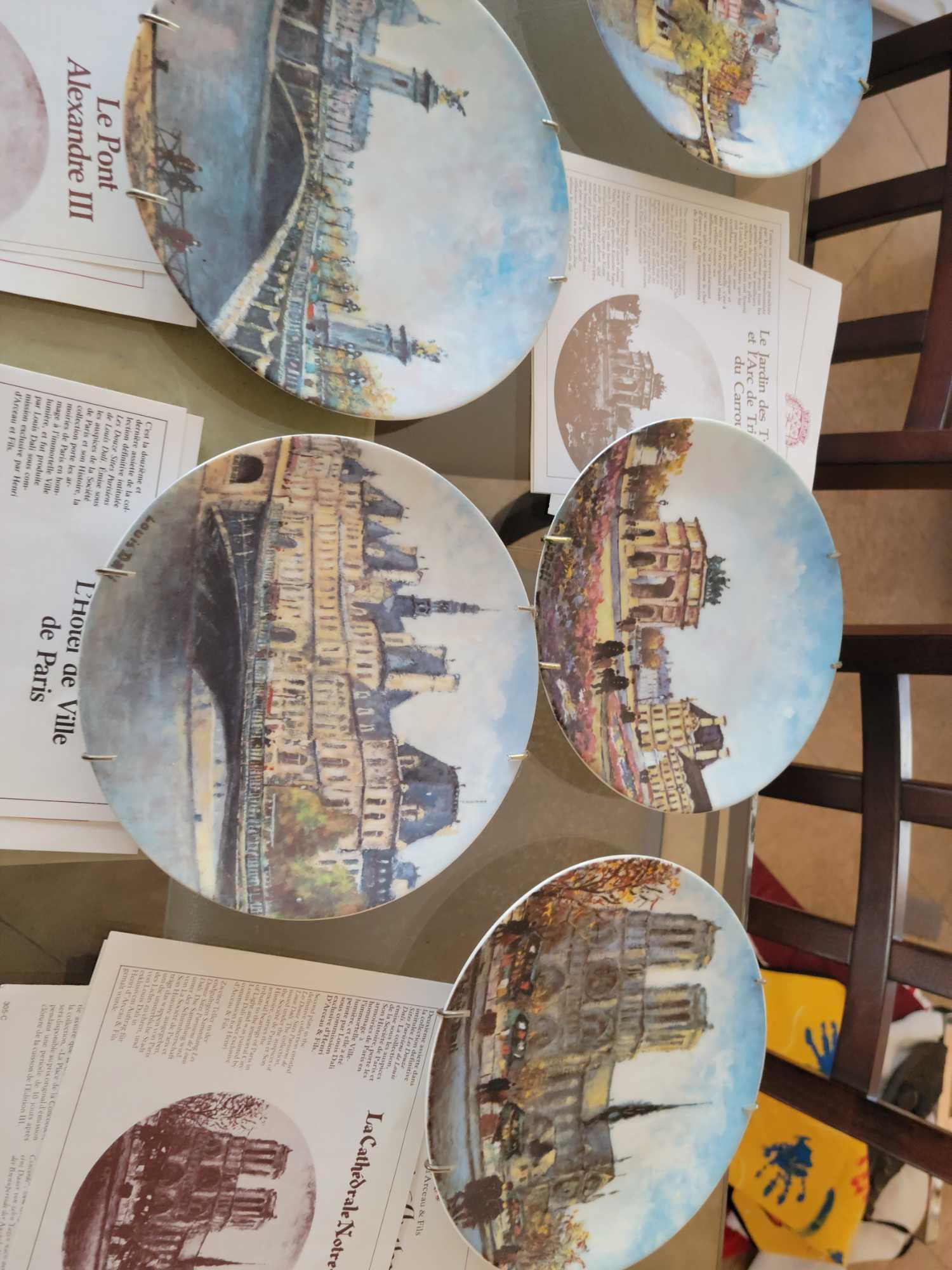 Bradford Exchange porcelain Plates of Paris