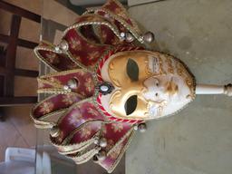 Beautiful Handpainted masks from Italy Wall art