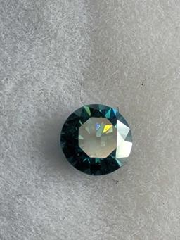 Blue Diamond AAA Quality Round .23ct with IGR certified fire earth mined