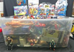 Huge Massive Vintage Action Figure Lot. Star Wars, He Man, Ninja Turtles, Kaiju, Spider Man , Marvel