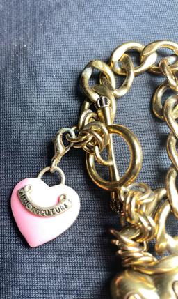 Juicy Couture Charm Bracelet With Blue Electric Guitar. Ultra Rare