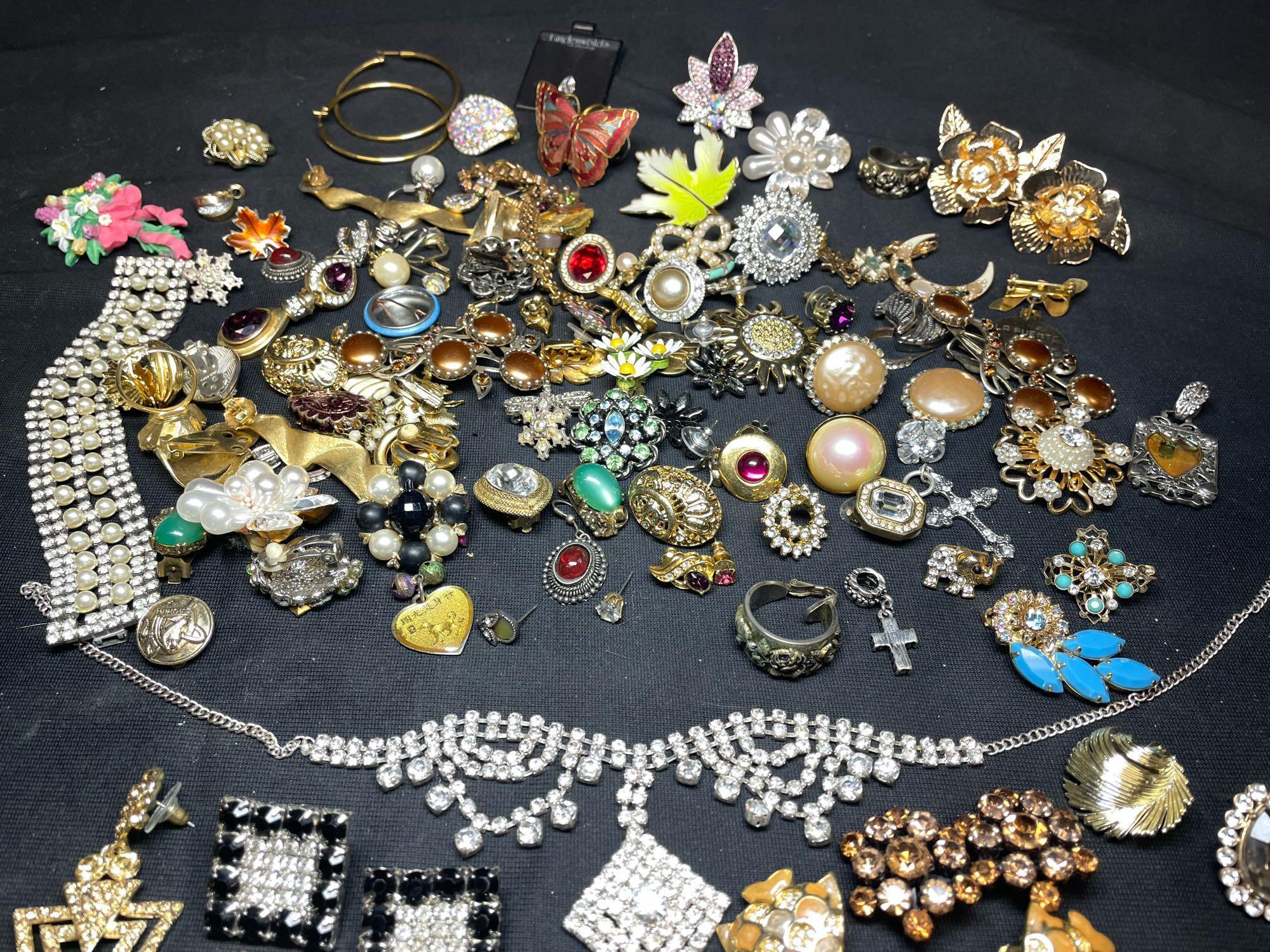 Vintage Ear Rings Lot Weiss