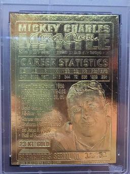 1996 Bleachers 23k Gold Mickey Mantle WCG 10